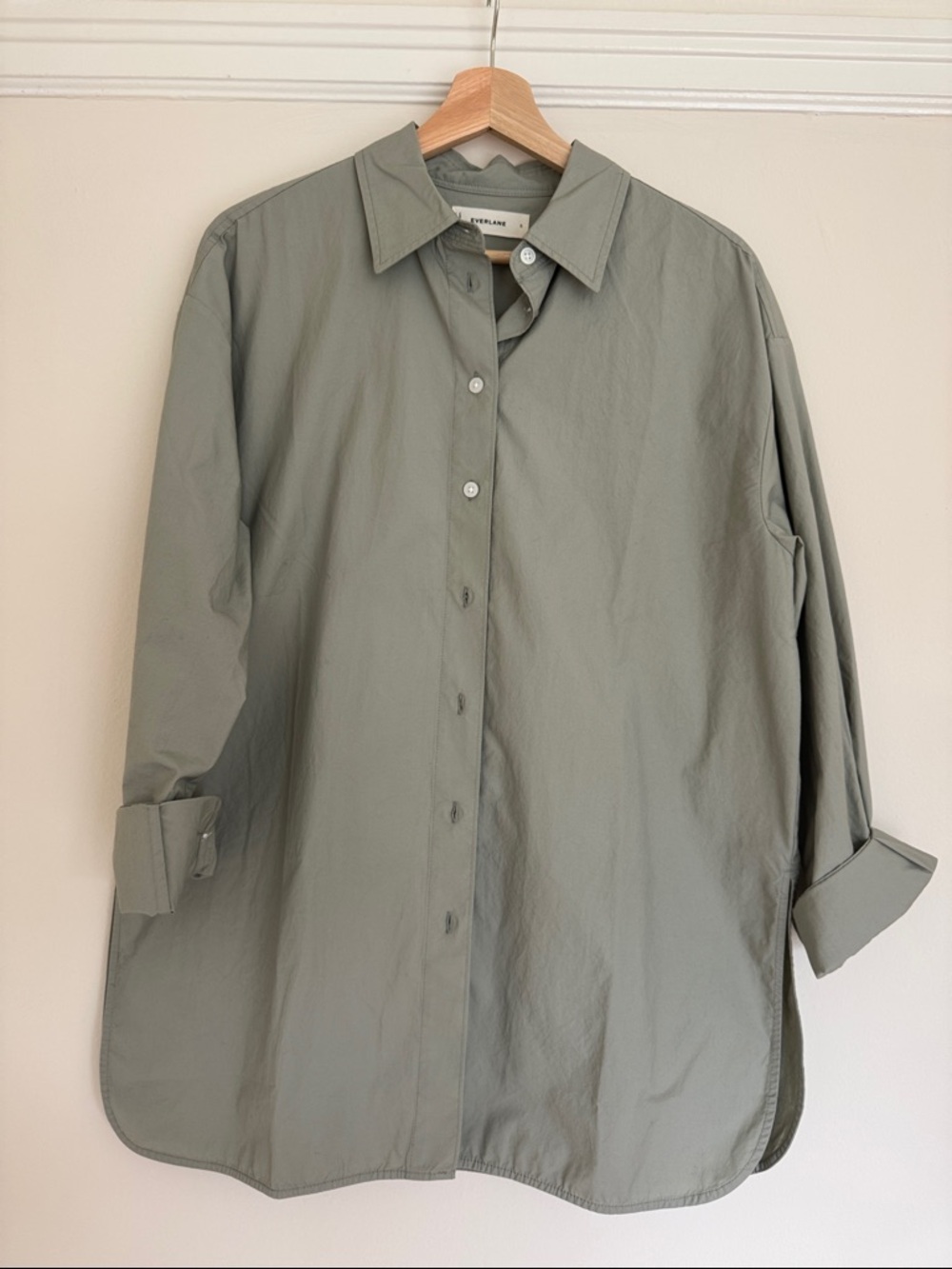 Everlane Sage Green Button-Up Shirt